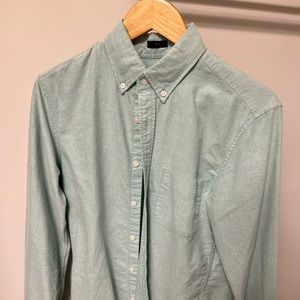 Mens Pastel Green Jcrew Oxford Shirt
